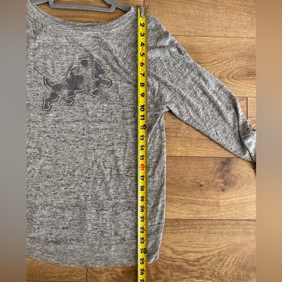 Gray Soft Faded Detroit Lions Long Sleeve - Picture 5 of 5